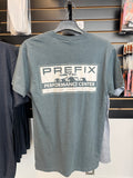 Prefix Performance Short Sleeve T-shirt in Heather Slate Blue