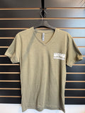 PREFIX Performance Center V-Neck T-Shirt in Military Green