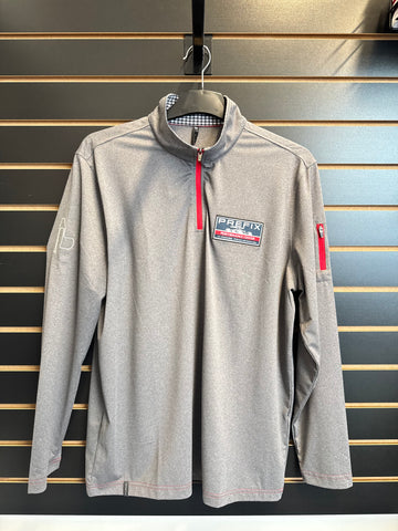 PREFIX grey 1/4 zip pullover Finn & Ryan