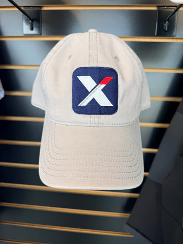 Richardson 326 Hat Relaxed Fit Prefix X Logo Stone Gray